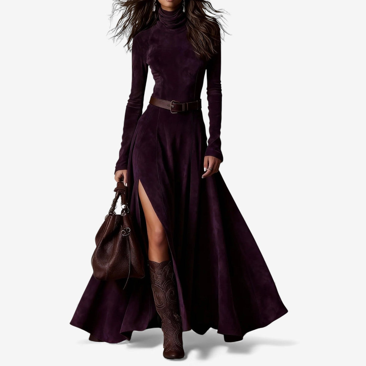 ADELE™ | Vestido Largo Elegante con Cinturón Incluido