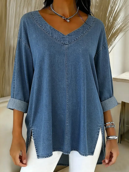 ANASTASIA™ | TOP CASUAL CON ESCOTE EN "V"