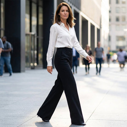 CHARLOTTE™ | PANTALÓN DE TIRO ALTO ELEGANTE