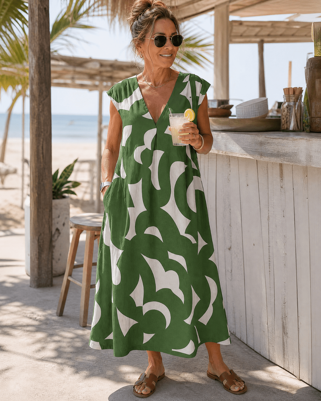 DOLORES™ | Vestido Midi Fluido
