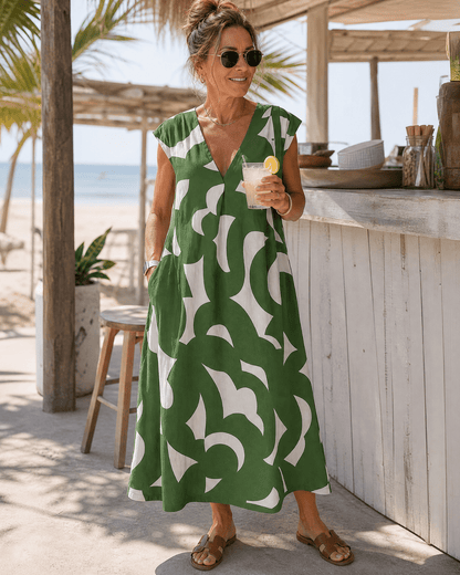 DOLORES™ | Vestido Midi Fluido