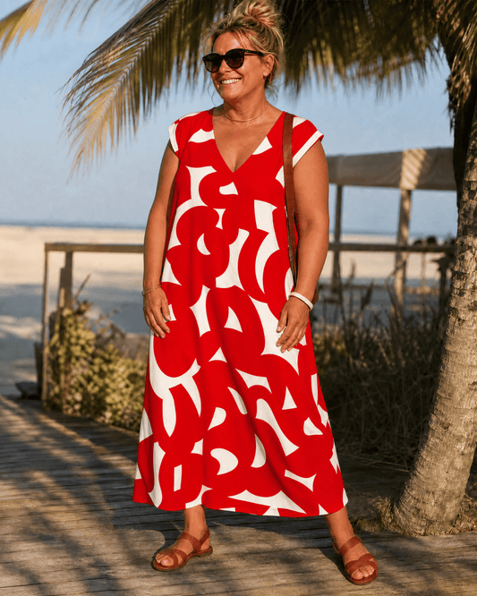 DOLORES™ | Vestido Midi Fluido
