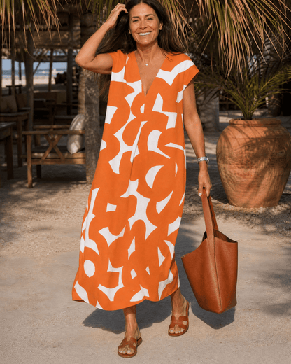 DOLORES™ | Vestido Midi Fluido