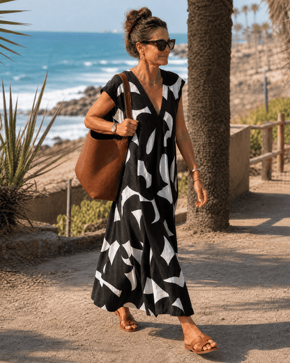 DOLORES™ | Vestido Midi Fluido